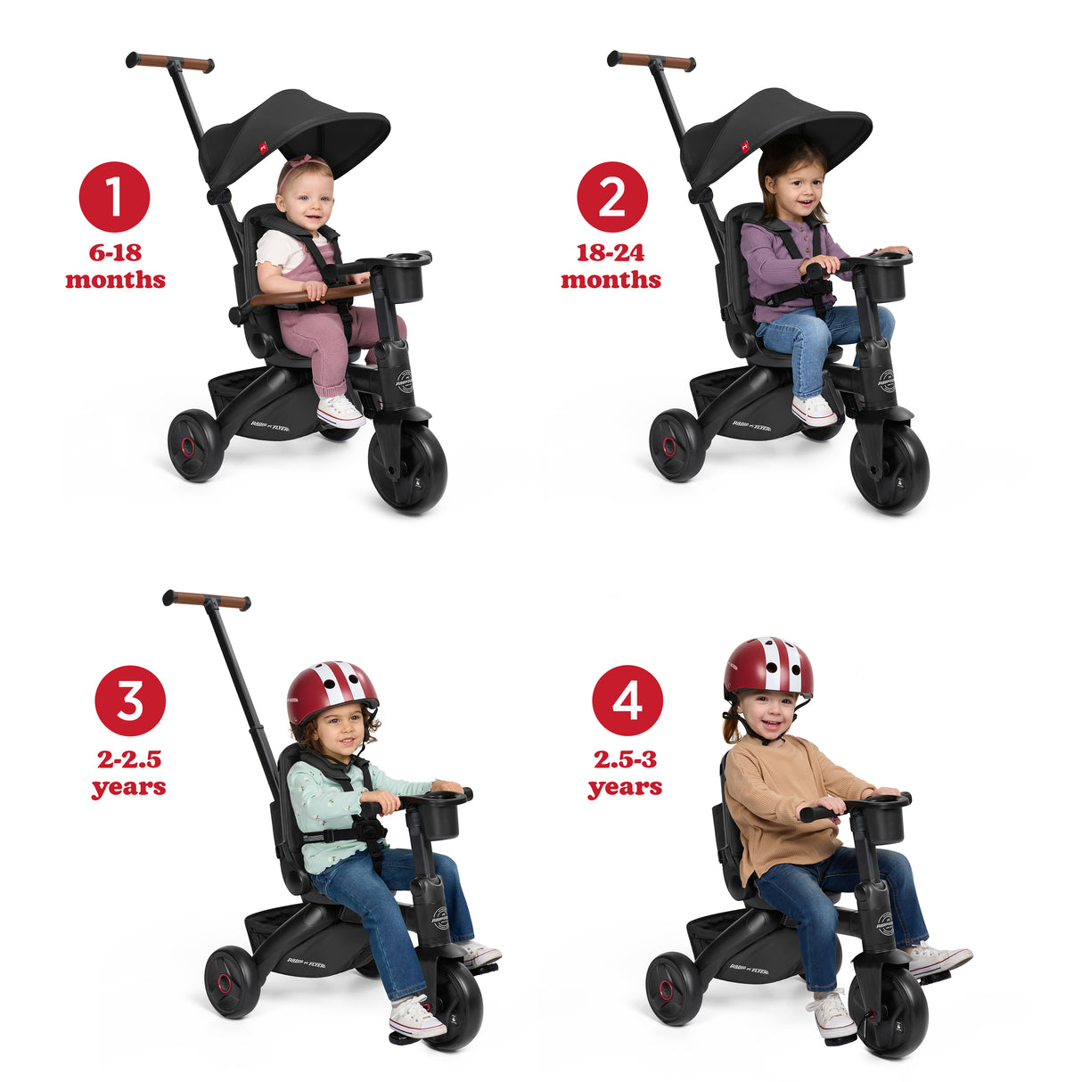 Coast Luxe Folding Stroller Trike with Travel Bag