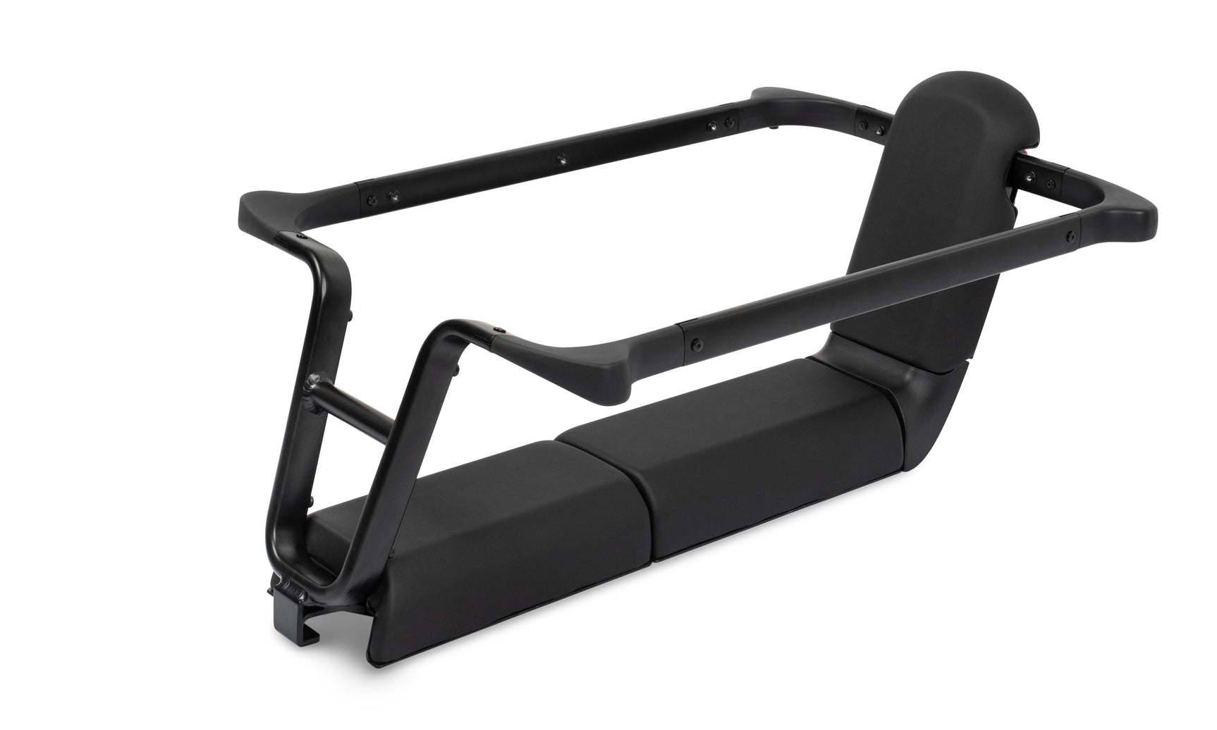 Black cargo bike hoop accessory on a white background