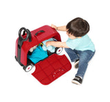 Girl carrying 3-in-1 Happy Travâ€™ler: Camper with built-in handle