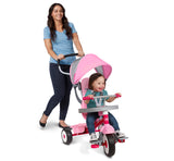 Woman pushing girl riding 4-in-1 Stroll â€˜N Trike® in infant trike mode