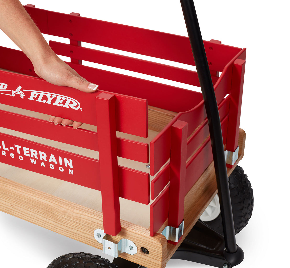 Removable wooden sides for easy in-and-out
