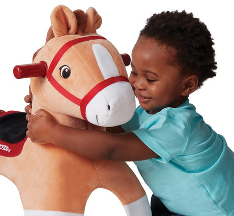 Boots Rolling Ride-On Pony Friendly Plush Face