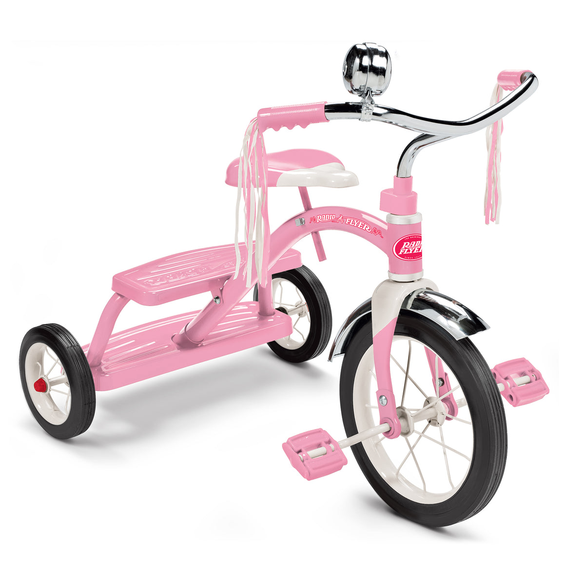 Classic Pink Dual Deck Tricycle Radio Flyer - Main Image