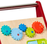 Includes interactive sensory features: Gears