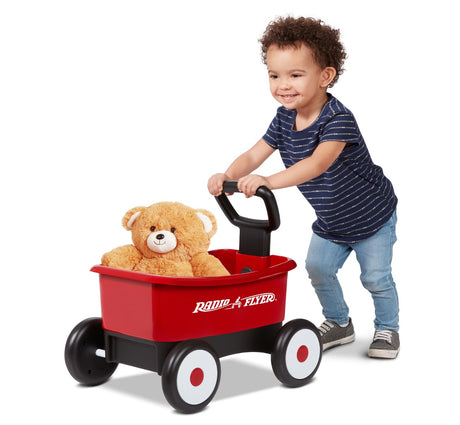 Push & Pull Walker Wagon with Teddy Bear