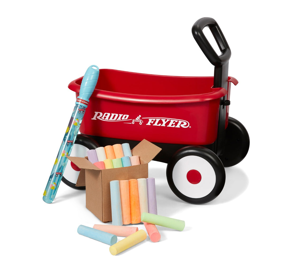 Push & Pull Walker Wagon with Bubbles and Chalk