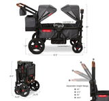 Voya™ Stroller Wagon Dimensions:  41.3" L x 35" H x 15" W