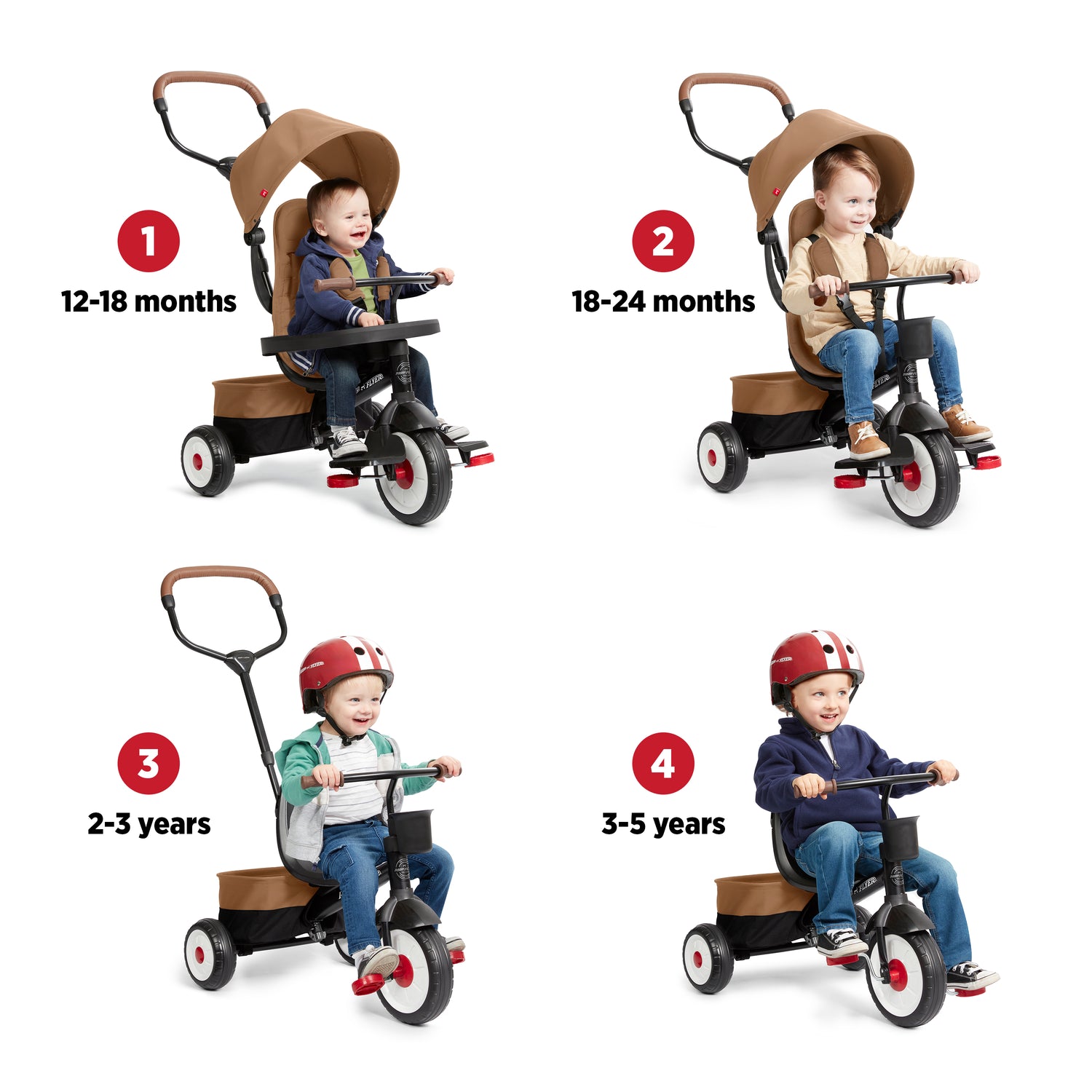 View Thumbnail of City 4-in-1 Stroll 'N Trike in Slide 