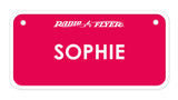 Personalized Trike Nameplate, Pink