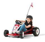 Girl riding Ultimate Electric Go-Kart for Kids