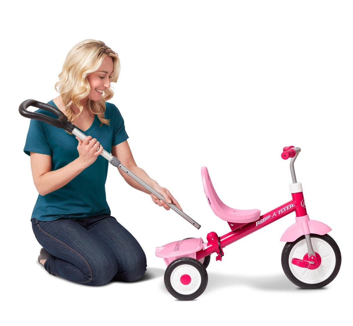 3-in-1 Stroll 'N Trike® Pink Removable Push Handle