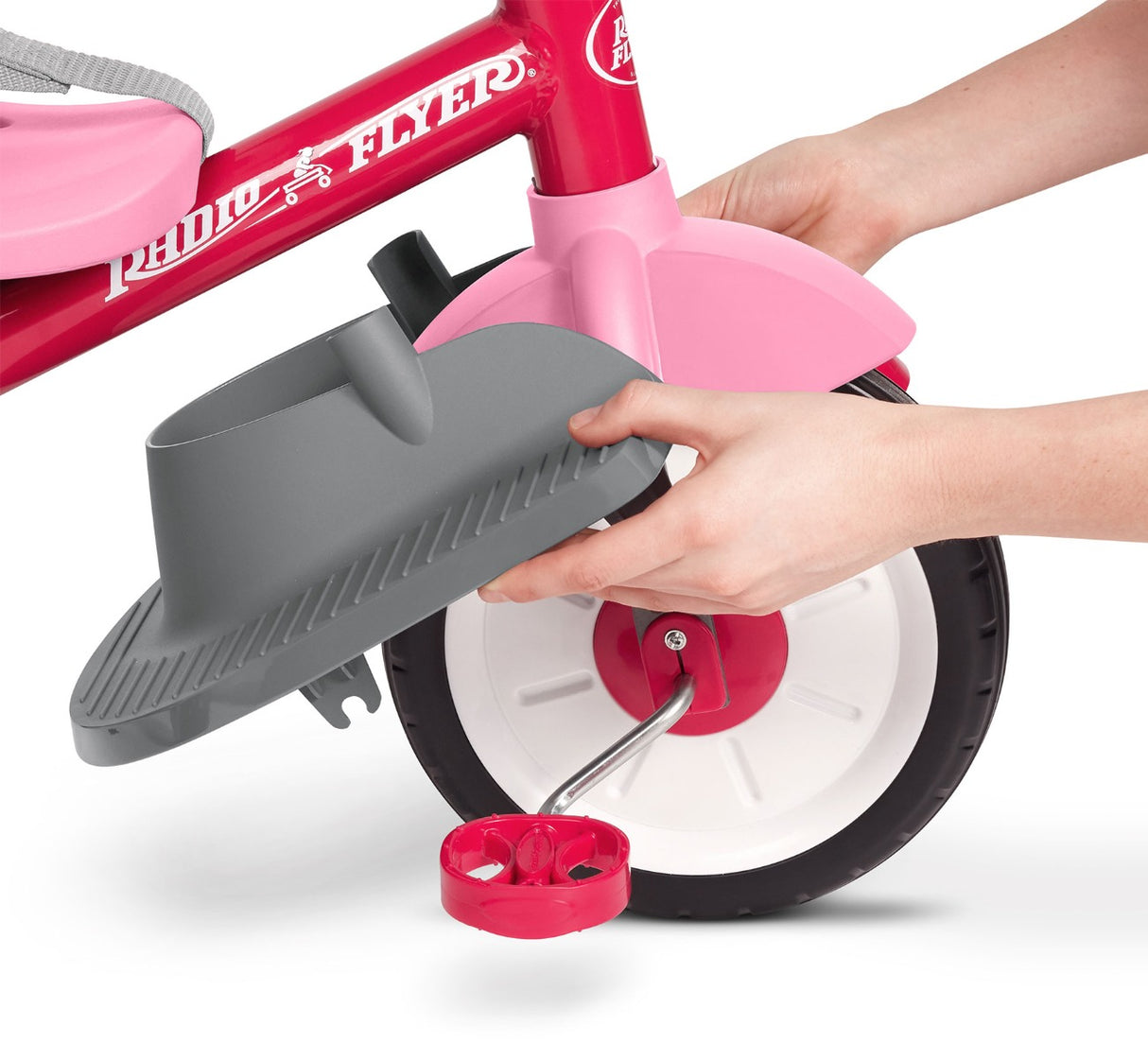 Pink 5-In-1 Stroll â€˜N TrikeÂ® Removable Footrest for Younger Riders