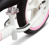 Air Ride Balance Bike Pink's Tool-Free Seat Adjustment