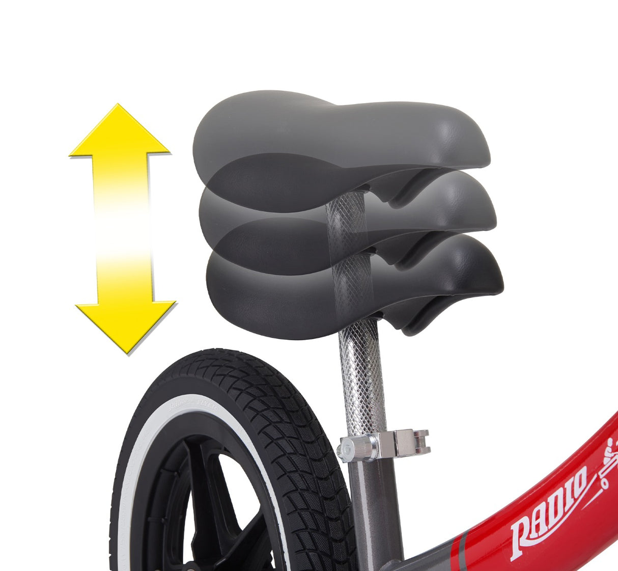 Air Ride Balance Bike Adjustable Seat Height