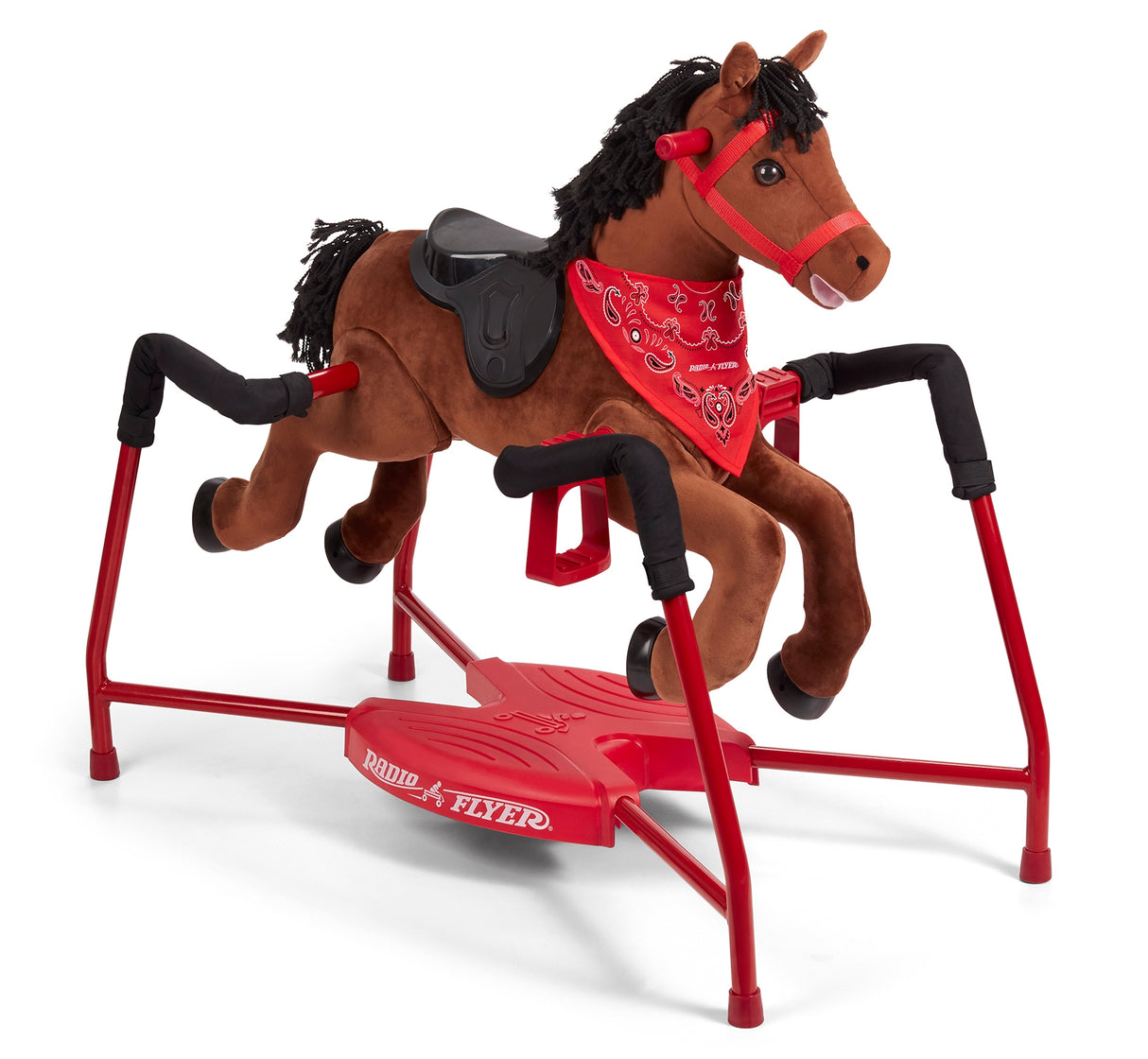 Chestnut: Plush Interactive Spring Riding Horse Stand Alone