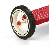 Classic Red Push Tricycle with Handle Spoked Wheels