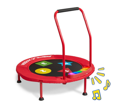 Game Time Interactive Indoor Kids' Trampoline with Lights & Sounds Interactive Features
