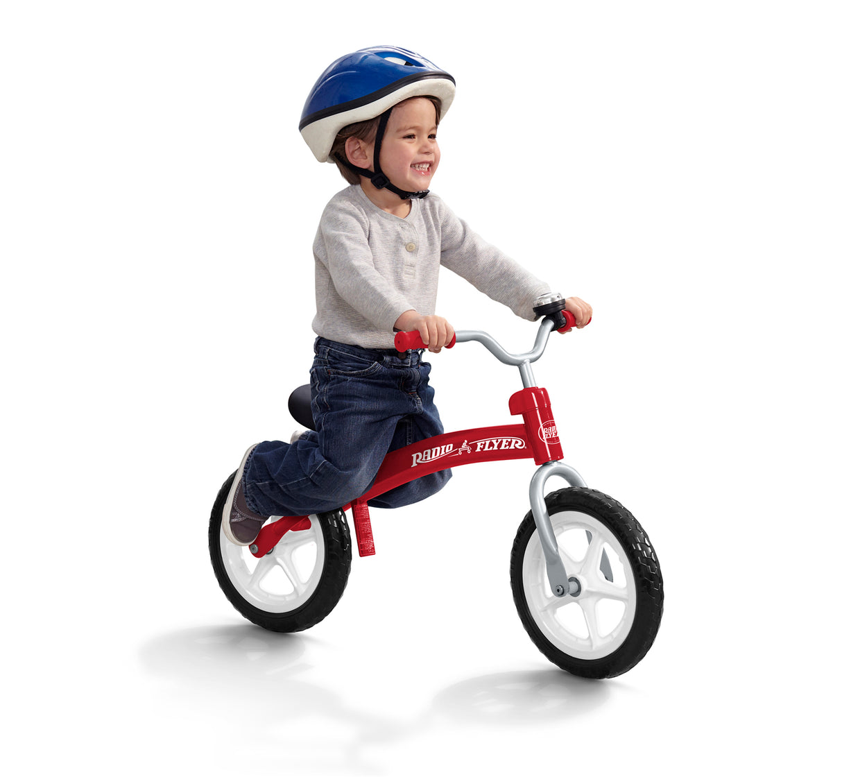 Pedal-free beginner bike allows child to focus on balance
