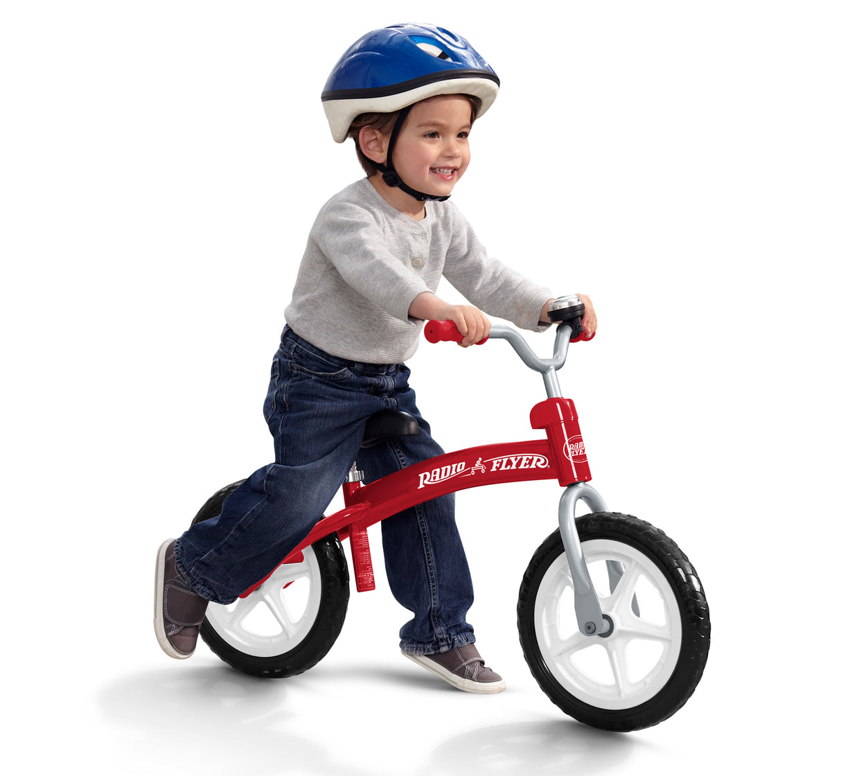 Pedal-free beginner bike allows child to focus on balance