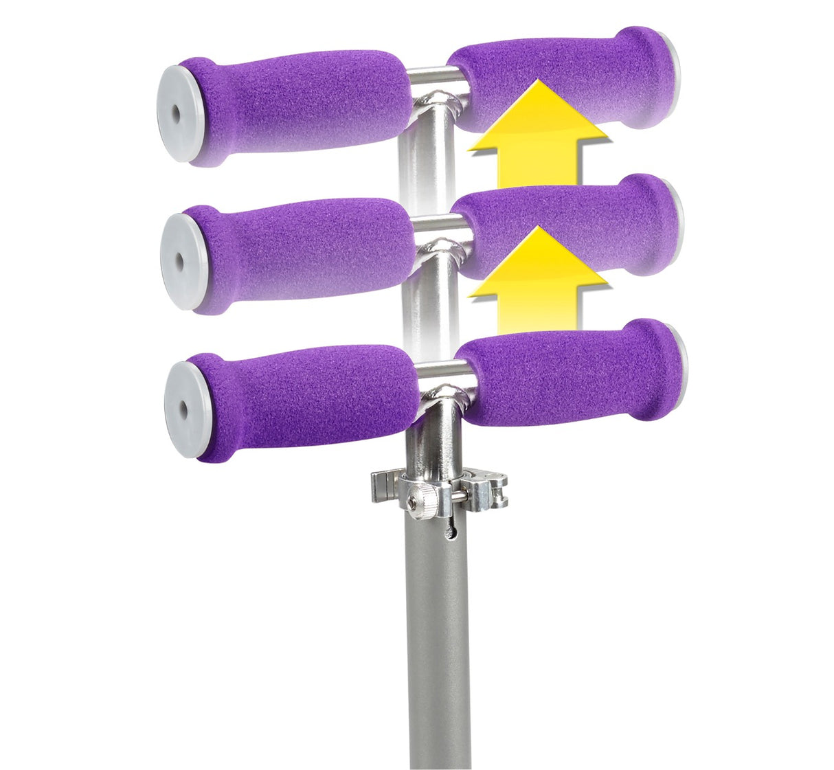 Purple Lean â€˜N GlideÂ® With Light Up Wheels' Adjustable Handle height