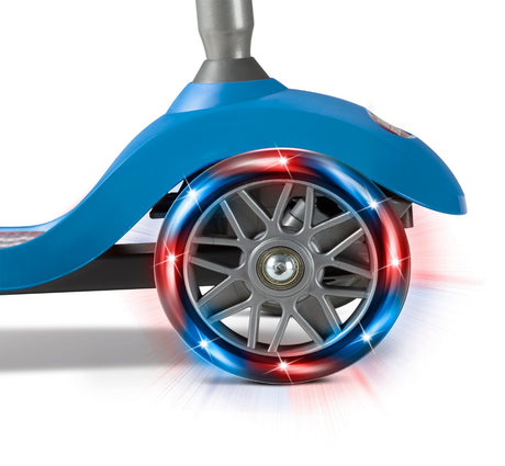 Blue Lean â€˜N GlideÂ® With Light Up Wheels's High Performance Wheels light up when moving