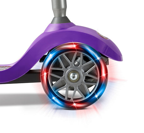Purple Lean â€˜N GlideÂ® With Light Up Wheels' high performance wheels light up while riding