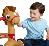 Boy Playing with Lil' Racers: Percy the Pony