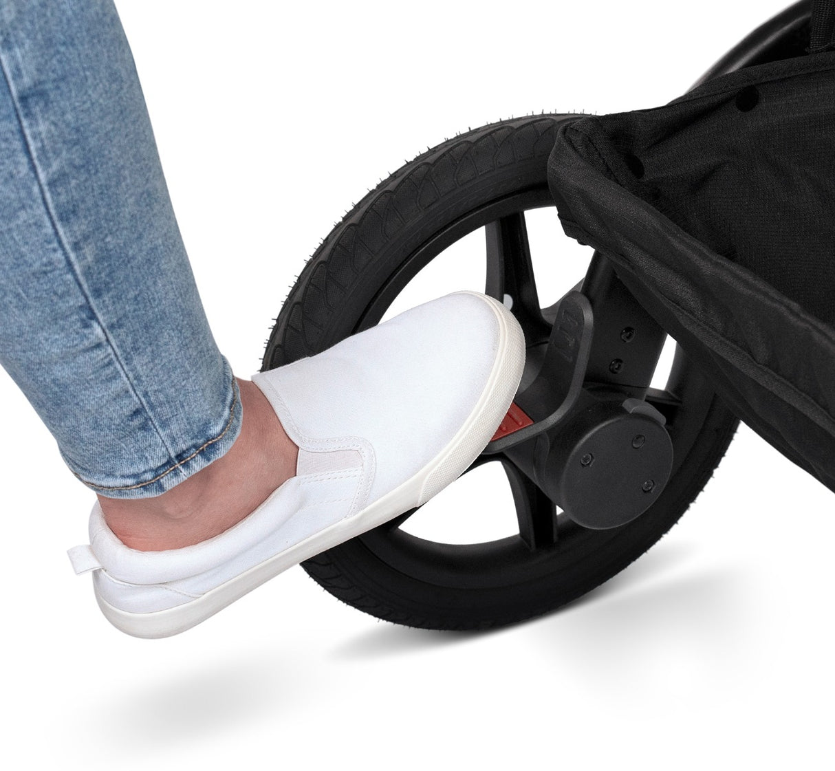 Momentum Jogging Stroller Easy Access Lock Foot Pedal