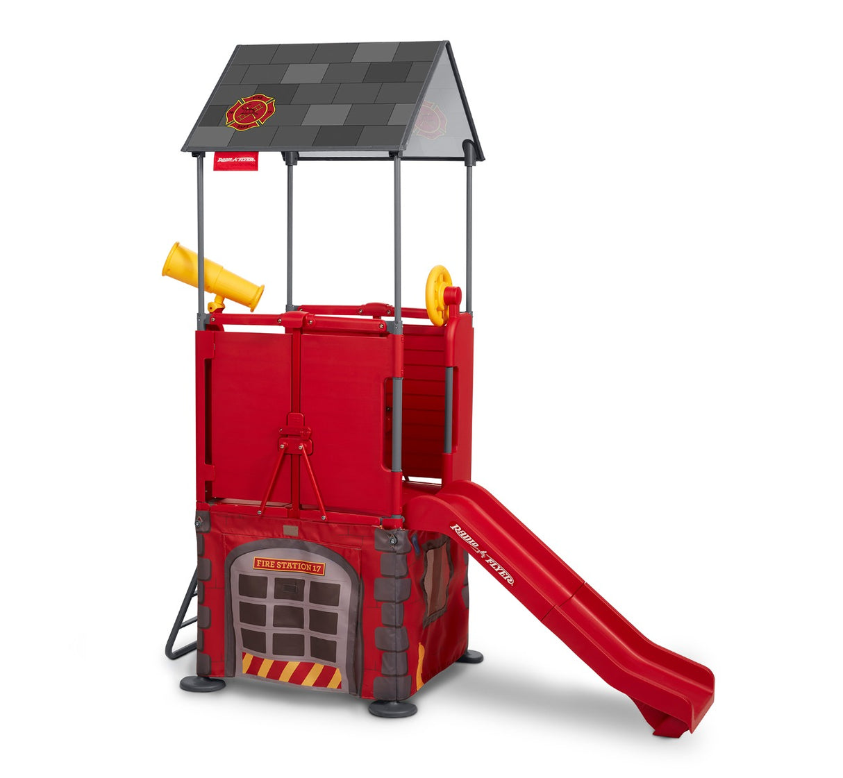 Play & Fold Away Fire Station Full Set Up