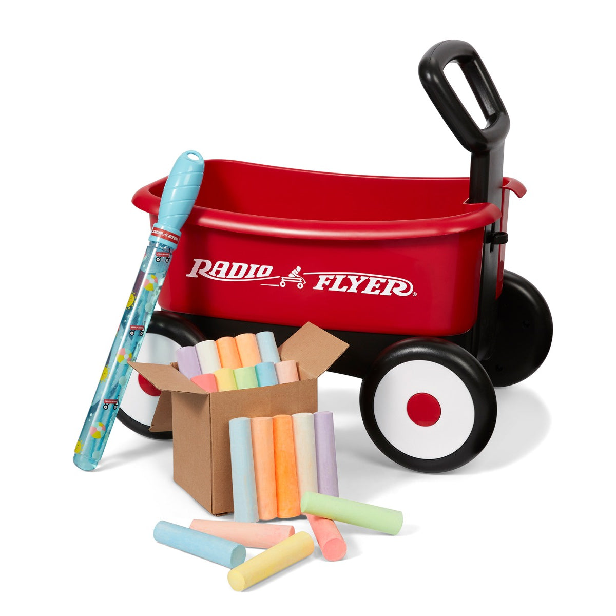 Push & Pull Walker Wagon with Bubbles and Chalk Radio Flyer