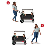 Trav'ler Stroll 'N Wagon™ with Protective Cover Push & Pull Capabilities
